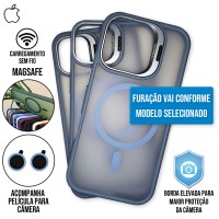 Capa iPhone 16 - Metal Stand Fosca Magsafe Sierra Blue